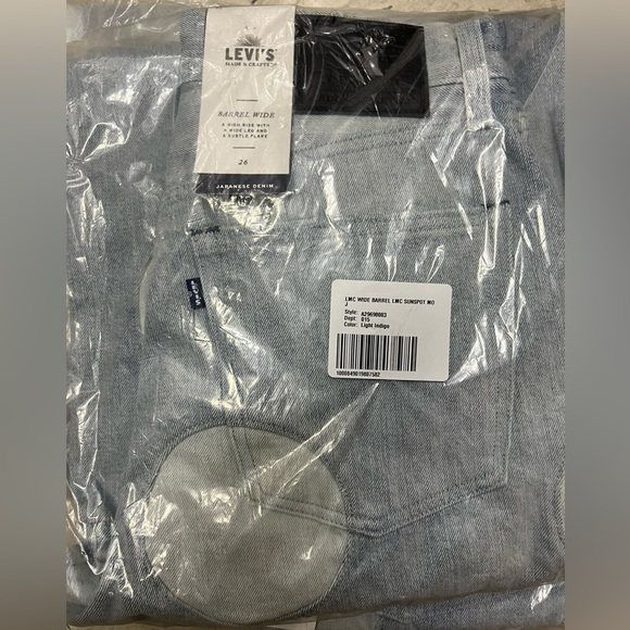 Levi’s Made & Crafted Wide Barrel Jeans - Sunspot - 26 28 31 - Women’s - Picture 11 of 11